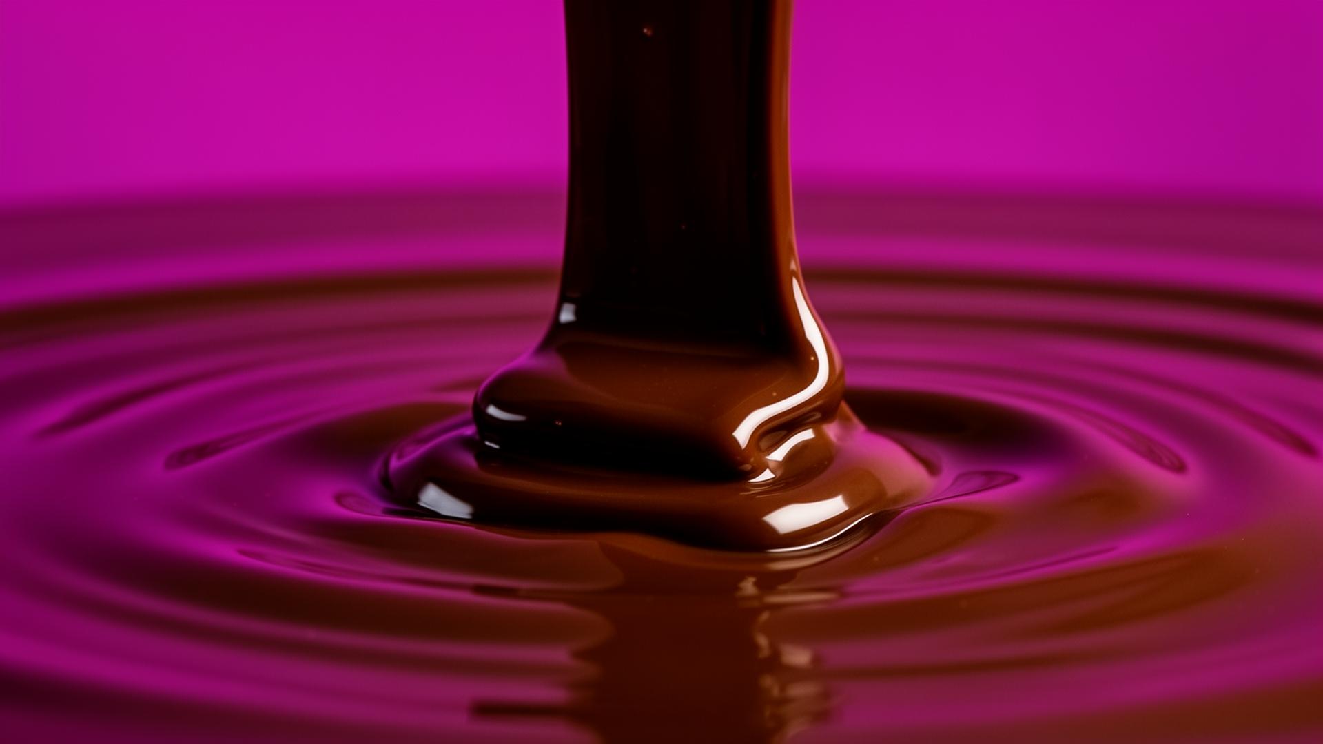 Belgian chocolate pour